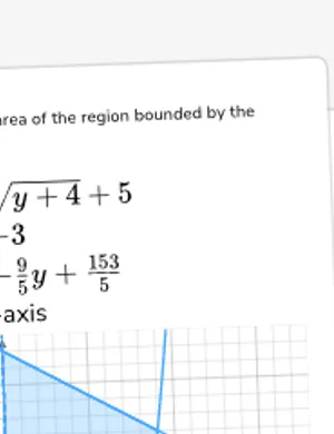 Find area involving multiple integrals in y direction worksheet preview