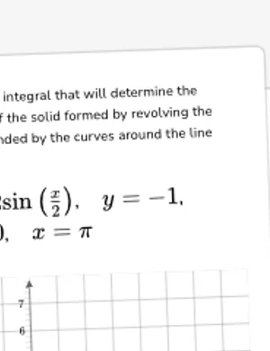 Set up integrals using the disc method: revolving around horizontal lines worksheet preview
