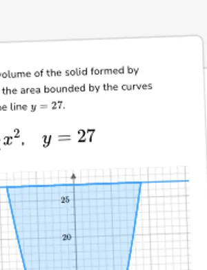 Find volumes using the disc method: revolving around horizontal lines worksheet preview