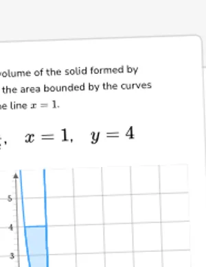 Find volumes using the disc method: revolving around vertical lines worksheet preview