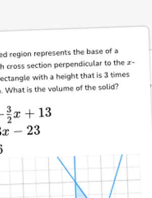 Find volume of solids with traditional shape as base and rectangular cross sections worksheet preview