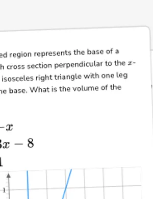 Find volume of solids with traditional shape as base and triangular cross sections worksheet preview