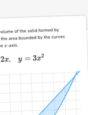 Find volumes using the washer method: revolving around the x-axis worksheet preview