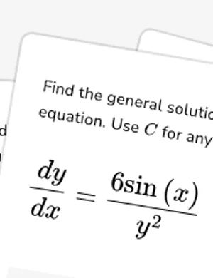 Find general solution to trigonometric separable equations worksheet preview