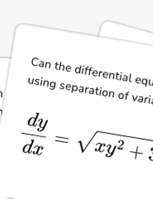 Identify separable equations worksheet preview