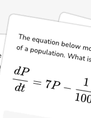 Interpret logistic growth differential equations worksheet preview