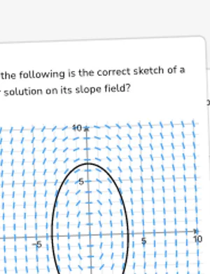 Identify solutions to differential equations using slope fields worksheet preview