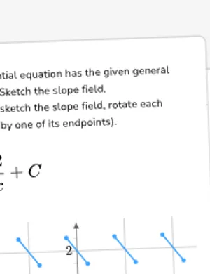 Sketch slope fields from solutions to differential equations worksheet preview