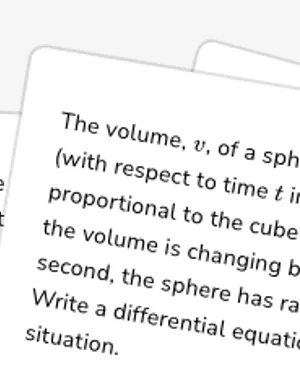 Write differential equations from context worksheet preview