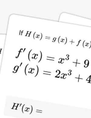 Apply sum and difference derivative rules worksheet preview