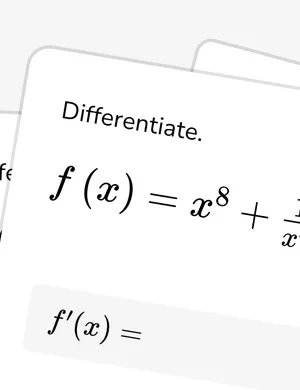 Apply sum and difference derivative rules with the power rule worksheet preview