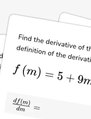 Defining the derivative and derivative notation worksheet preview