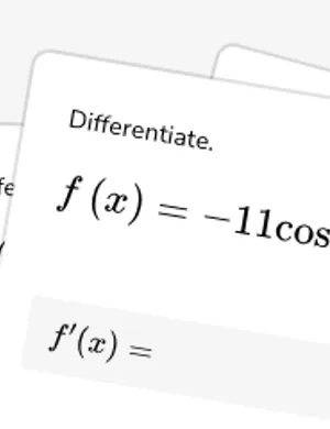 Differentiate common functions worksheet preview