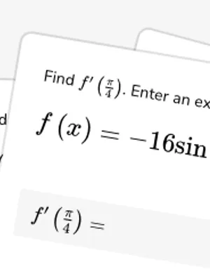 Differentiate common functions at a point worksheet preview