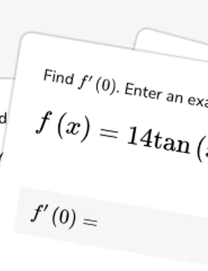 Differentiate tangent, cotangent, secant and cosecant functions at a point worksheet preview