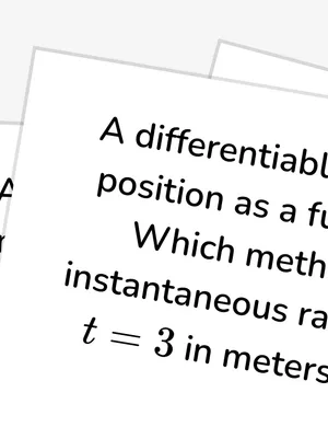 Interpret limits and average rates worksheet preview