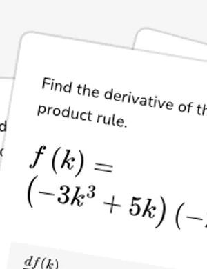 Differentiate using the product rule worksheet preview