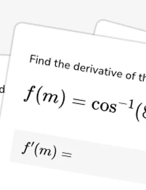 Differentiate inverse trigonometric functions worksheet preview
