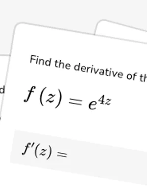 Differentiate the natural exponential function with the chain rule worksheet preview