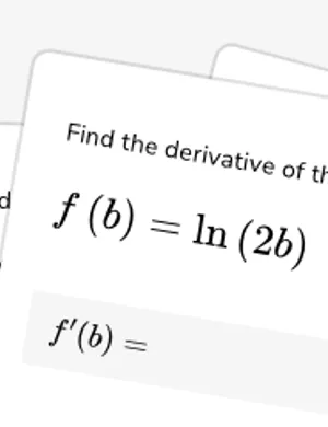Differentiate the natural logarithm with the chain rule worksheet preview