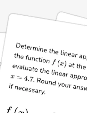 Approximating values of a function using local linearity and linearization worksheet preview