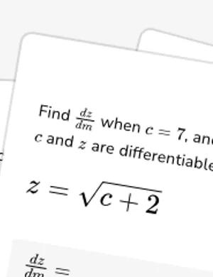 Introduction to related rates worksheet preview
