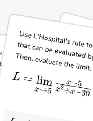 Rewrite and evaluate limits using L'Hospital's rule worksheet preview