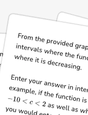 Determining intervals on which a function is increasing or decreasing worksheet preview