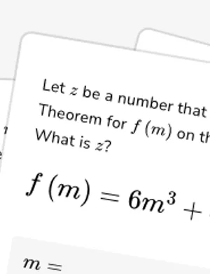 The mean value theorem worksheet preview