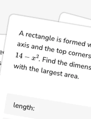 Optimize area of shapes on a graph worksheet preview