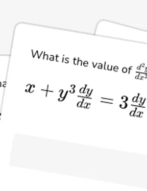 Analyze second derivative of implicit relations with y' worksheet preview