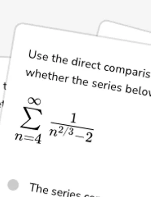 Apply the direct comparison test worksheet preview