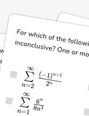 Apply the ratio test to multiple series worksheet preview
