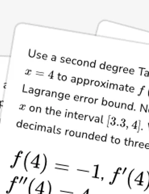Approximate values and write the Lagrange error bound worksheet preview