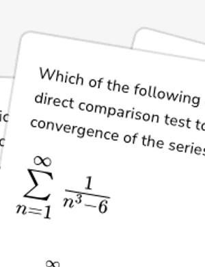 Choose series for direct comparison worksheet preview