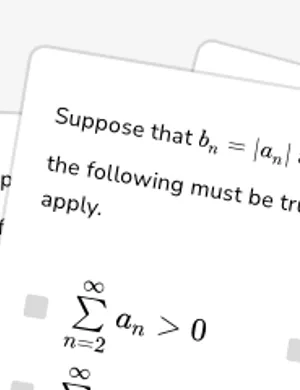 Understand concepts of conditional and absolute convergence worksheet preview