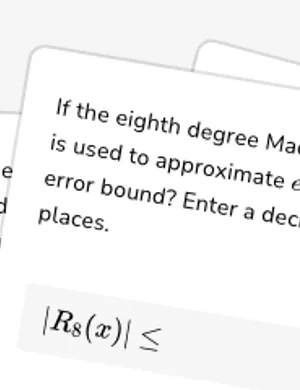 Determine the Lagrange error bound worksheet preview
