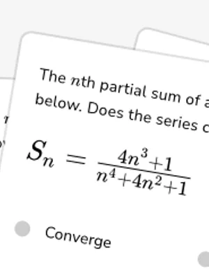Determine whether a series converges or diverges worksheet preview