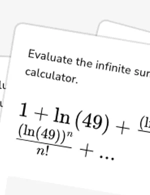 Evaluate a Maclaurin series worksheet preview