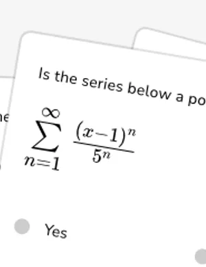 Identify a power series worksheet preview