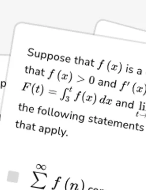 Compare result of integration to sum of series worksheet preview