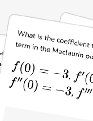 Find a term's coefficient in a Taylor polynomial worksheet preview