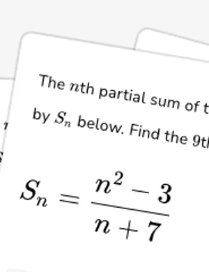 Use rules for partial sums worksheet preview