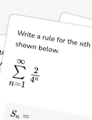 Write rule for partial sum worksheet preview