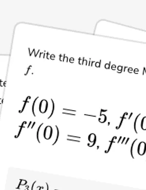 Write the nth degree Taylor polynomial worksheet preview