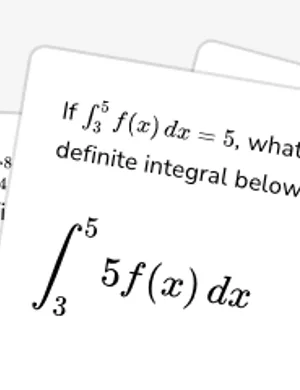 Apply properties of definite integrals algebraically worksheet preview