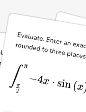Evaluate basic definite integrals by parts worksheet preview