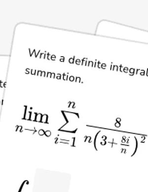 Write definite integrals in summation notation worksheet preview