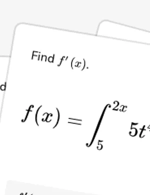 Apply the Fundamental Theorem of Calculus and the chain rule worksheet preview