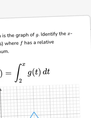 Fundamental Theorem of Calculus: Analyze first derivatives from accumulation graphs worksheet preview